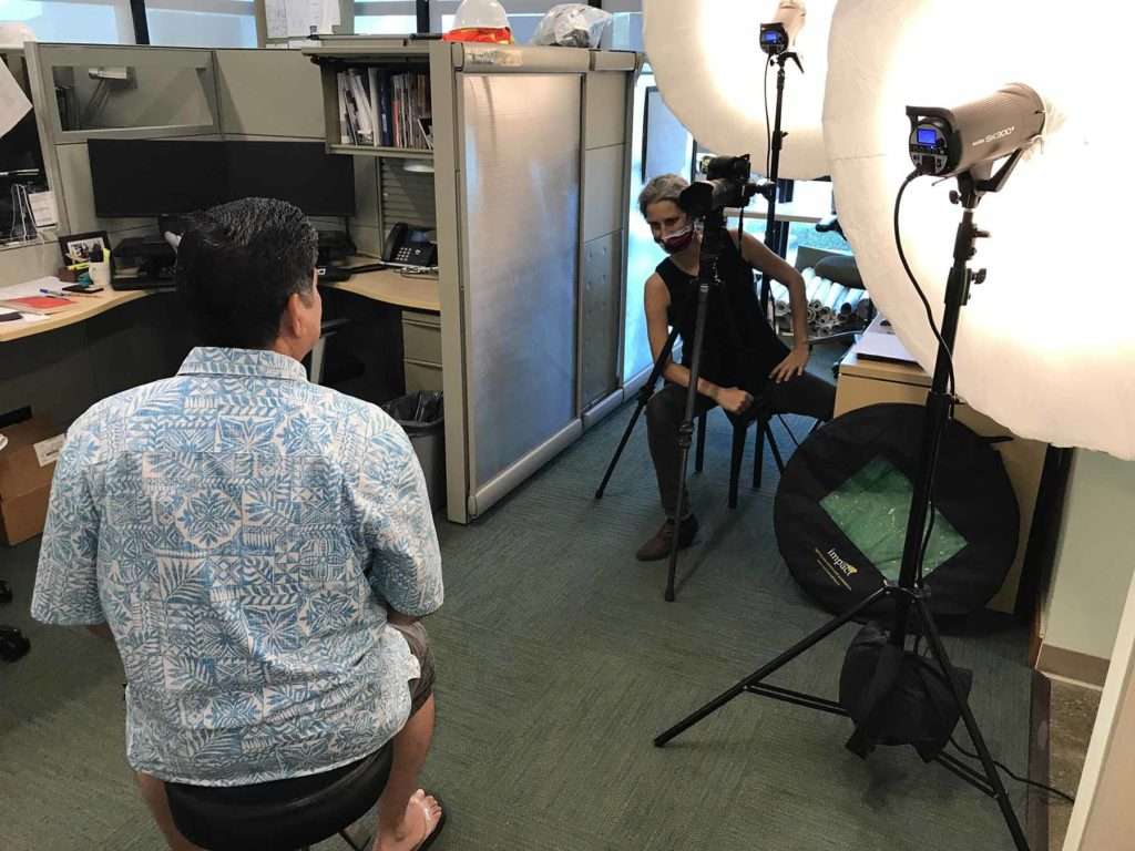 in-office headshot session by hawaii headshot photos in honolulu hawaii